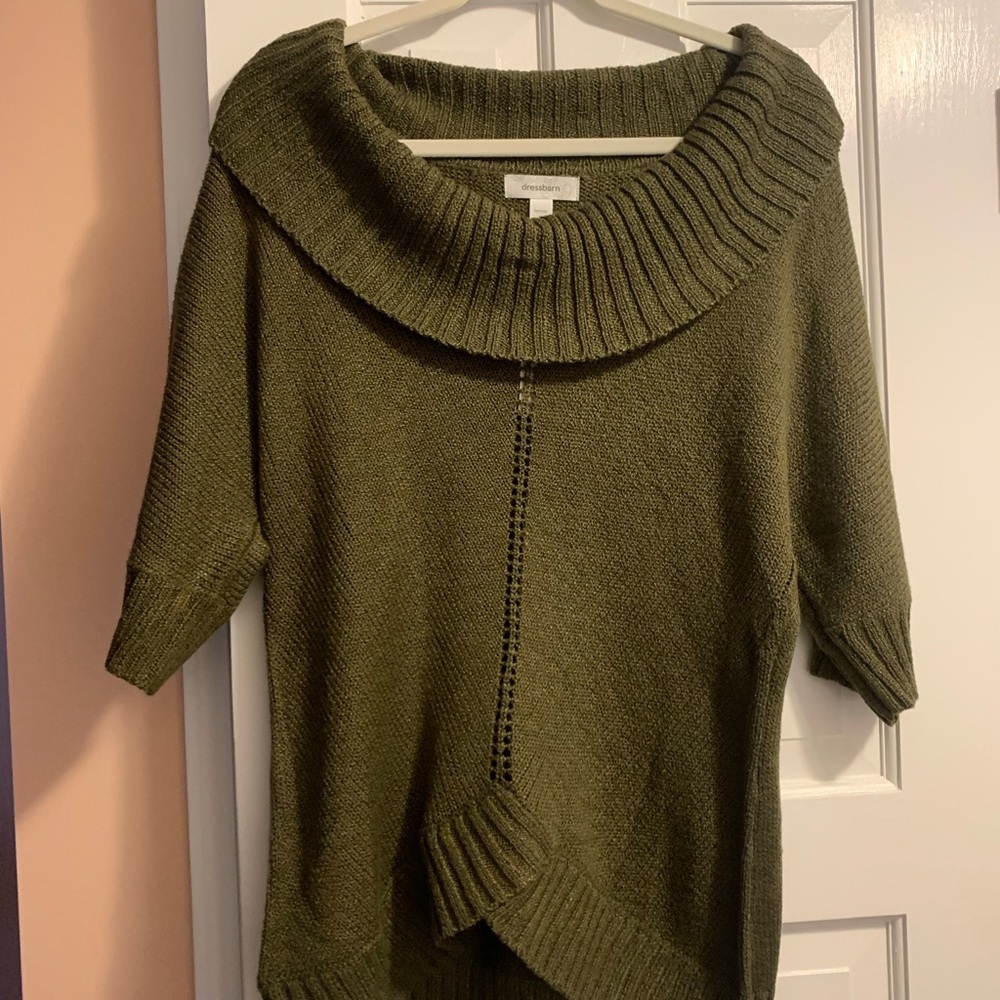 NWT! Green Cowl Neck Sweater